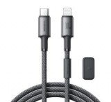 JOYROOM UNLIMITED adatkábel (Type-C - lightning, 60W, gyorstöltő, mágneses kábelrendező, 120cm) SZÜR