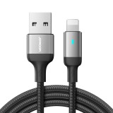 Joyroom USB kábel - Lightning 2.4A A10 Series 1.2 m fekete (S-UL012A10)