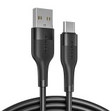 Joyroom USB  USB-C kábel 1m fekete (S-1030M12 Black) (S-1030M12 Black) - Adatkábel