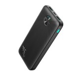 JOYROOM vésztöltő 2 USB+Type-C aljzat (10000mAh, 22.5W, PD gyorstöltő, LED jelzés) FEKETE