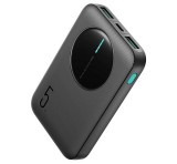 JOYROOM vésztöltő 2 USB+Type-C aljzat (5000mAh, 12W, PD gyorstöltő, LED jelzés) FEKETE