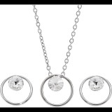 JSB Bijoux Készlet Rivoli karika Swarovski® kristály kövekkel 61001423cr (8592661280720)