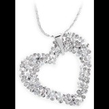JSB Bijoux Szív Rock Swarovski® kristály kövekkel (fehér) (8592661090138)