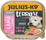 Julius-K9 Dog Terrine Adult Lamb & Carrot nedveseledel (12 x 150 g) 1.8kg