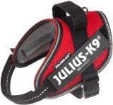 Julius-K9 IDC powAIR légáteresztő, szellőző, nyári hám kutyáknak piros színben (4-7 kg, 40-53 cm)
