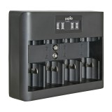 Jupio USB All-In-One töltő (AA/AAA/C/D/9V) LCD visszajelzővel