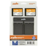 Jupio Value Pack: 2x BLX-1 / BLX1 2280mAh Olympus akkumulátor + USB Dual töltő