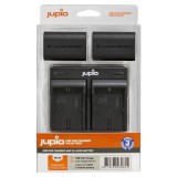 Jupio Value Pack Canon LP-E6NH 2db fényképezőgép akkumulátor + USB töltő