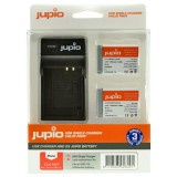 Jupio Value Pack Canon NB-13L 2 db fényképezőgép akkumulátor + USB dupla töltő