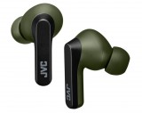 JVC HA-A9T-G Bluetooth vezeték nélküli fülhallgató IPX5, 30 óra üzemidő, katonai zöld színben