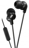 JVC HA-FR15B utcai fülhallgató headset funkcióval, 9mm neodímium driverrel, fekete színben