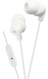 JVC HA-FR15W utcai fülhallgató headset funkcióval, fehér, 9mm neodímium meghajtóval, 1,2m kábellel