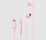 JVC HA-FR17UCPU fülhallgató mikrofonnal, USB-C, rozsaszín (15106)