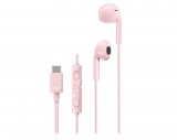 JVC HA-FR17UCPU USB-C fülhallgató 10,7 mm neodímium hangszóróval, mikrofonnal, IPX2, pink