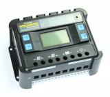 JVS 12V 24V 50A Napelem töltésszabályzó vezérlés automata feszültség felismerés LCD kijelző