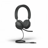Jabra Evolve2 40 UC USB-A sztereó headset fekete (24089-989-999) (24089-989-999) - Fejhallgató