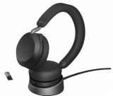 Jabra Evolve2 75 USB-A MS Stereo töltőállvánnyal