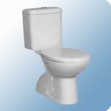 Jika Zeta kombi WC csésze monoblokkos hátsó csatlakozás mély öblítés oldalsó bekötéssel, WC tartállyal, ülőke nélkül