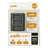 Jupio Value Pack GoPro HERO9|10|11 | Enduro AHDBT-901 1730mAh 2db akciókamera akkumulátor + USB t...