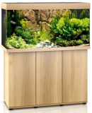 Juwel Rio 350 LED akvárium szett bútorral világos fa