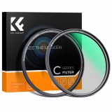 K&F Concept C Series CPL mágneses cirkuláris polár szűrő, mágneses adapterrel, 77 mm KF-01-2666