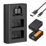 K&F Concept hordozható dupla USB-C akkumulátor MH-32 töltő + 2db EN-EL25 akkumulátor 1600mAh (KF-28-