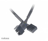 Kab akasa 4pin pwm apa-anya ventilátor hosszabbító kábel - quad pack - 30cm - ak-cbfa01-kt04