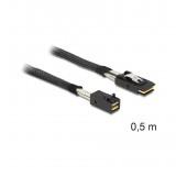 KAB Delock 83388 mini SAS HD x 4 SFF 8643 apa > mini SAS x 4 36 Pin SFF 8087 apa kábel - 0,5m (83388)