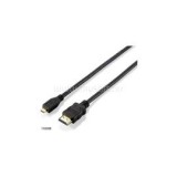 Kábel - 119308 (HDMI1.4 - MicroHDMI kábel, apa/apa, 2m) (EQUIP_119308)
