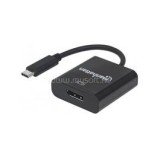Kábel átalakító - USB-C 3.1 to DisplayPort (3840x2160p@30Hz, 4K, Full HD, UHD) (MANHATTAN_152020)