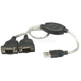 Kábel átalakító - USB to Serial (RS232/COM/DB9) port (MANHATTAN_174947)