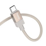Kábel AUX Jack 3,5 mm (hím) USB C (hím) Hoco 1 m UPA32B arany