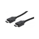 Kábel - HDMI to HDMI (Ethernet HEC, ARC, 3D, 4K,  Shielded,  15m, Fekete) (MANHATTAN_323260_)
