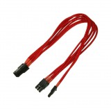 Kabel Nanoxia PCI-E 6- auf 6+2-Pin, 30 cm, Single, rot (NXP683ER) (NXP683ER)