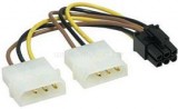 Kábel Táp Átalakító Kolink 2x Molex (Male) - 6-Pin VGA (Female) V1 (KKTP0406)