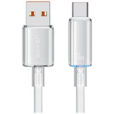 Kábel USAMS Cloud Series US-SJ658 6A USB-A USB-C 1,2m fehér