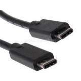 Kábel - USB-C (2m; fekete; USB-C apa be-/kimenet; USB3.1 Gen2 kompatibilis; 10Gbps) (SANDBERG_136-09)