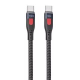Kábel USB-C do USB-C Remax Lesu Pro, 1m, 100W (fekete)