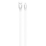 Kábel USB és Lightning LDNIO LS553, 2.1A, 2m (fehér)