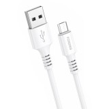 Kábel USB-ről Micro USB-re Foneng, X85 3A gyorstöltés, 1m (fehér)