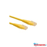 Kábel UTP CAT6, 0,5m, Roline sárga