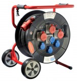 Kábeldob MAMMUT  40m H07RN-F 5G2,5  3x 230V 16A, 1x CEE 230V 16A 3P, 3xCEE 400V