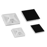 Kábelkötegelő talp, fehér, 20x20mm, 25db/csomag