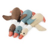 Kacsa kutyajáték csipogóval, 32 cm, kék