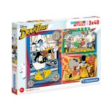 Kacsamesék Supercolor 3 az 1-ben puzzle 3x48db-os - Clementoni
