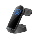 Kakusiga KSC-778 3in1 Wireless Asztali Telefontöltő Fekete