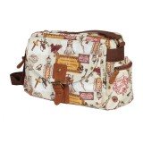 Kalahari MOLOPO K-41i Vintage fotós vászon válltáska, retró mintás