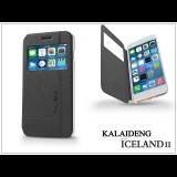 Kalaideng Iceland 2 Series View Cover Apple iPhone 6 Plus flipes tok fekete (KD-0295) (KD-0295) - Telefontok