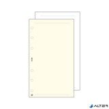 Kalendárium betét, jegyzetlap, 'S', sima, SATURNUS, fehér