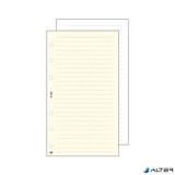 Kalendárium betét, jegyzetlap, 'S', vonalas, SATURNUS, fehér